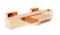 CUBE Термостатический смеситель для ванны 1/2", розовое золото