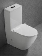 Унитаз моноблок Nika, глянцевый белый LSAN-8221-2024/10